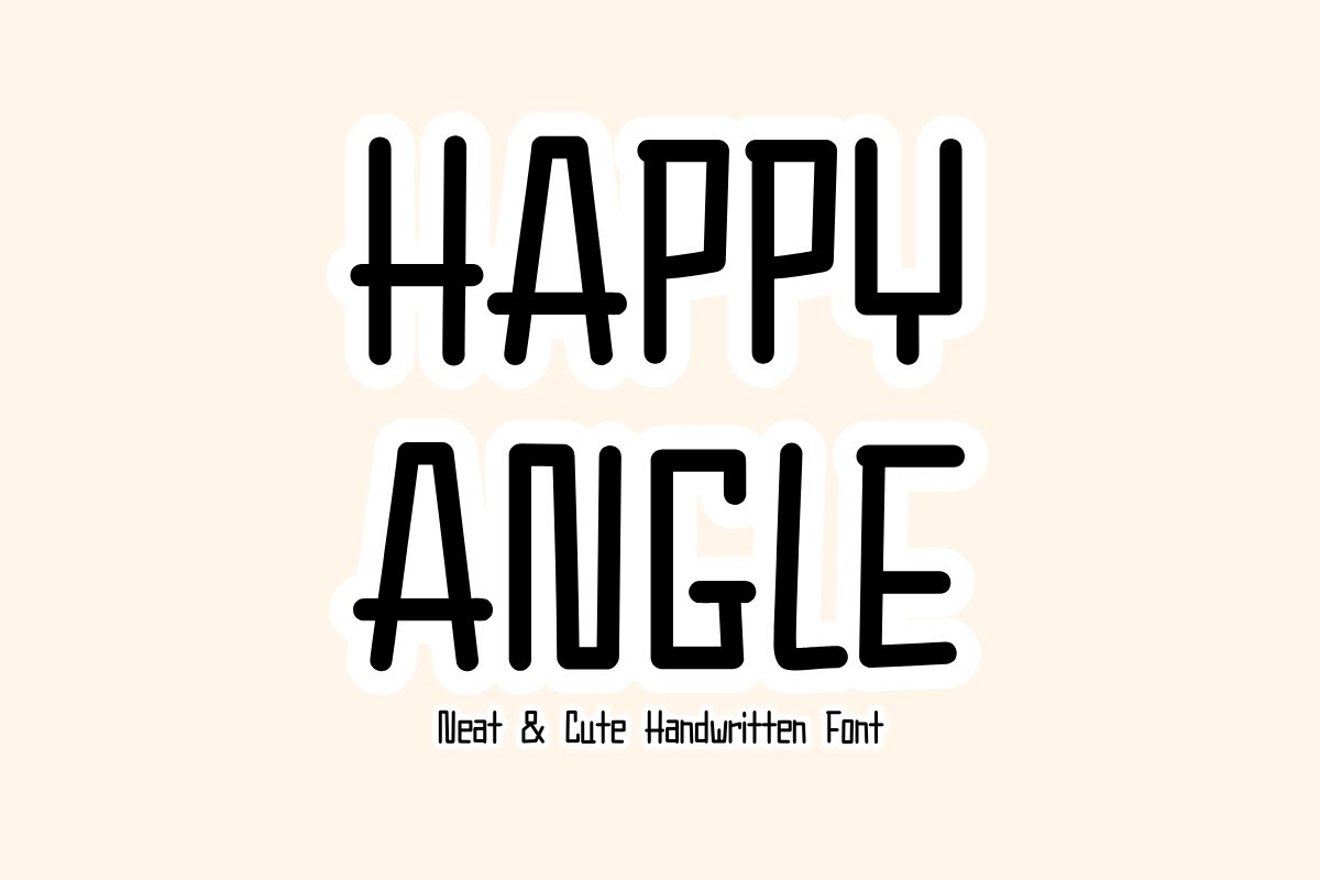 Шрифт Happy Angle