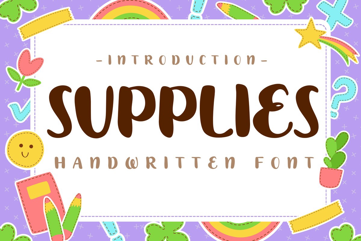 Шрифт Supplies