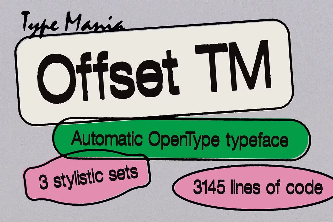 Шрифт Offset TM