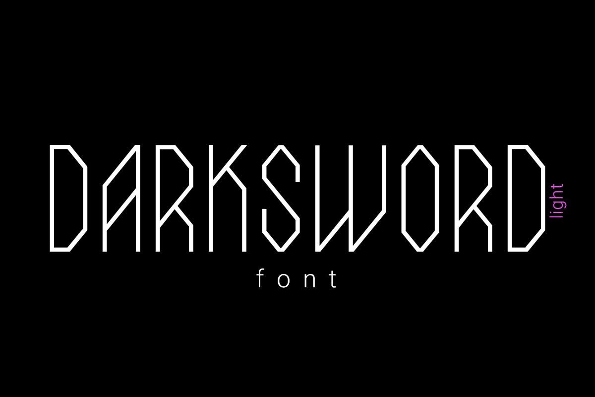 Шрифт DarkSword Light