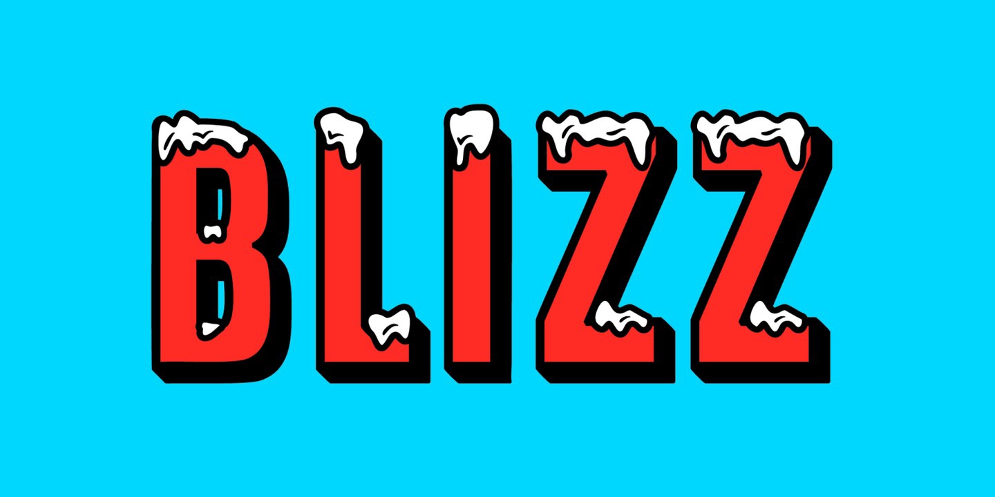 Шрифт Blizz