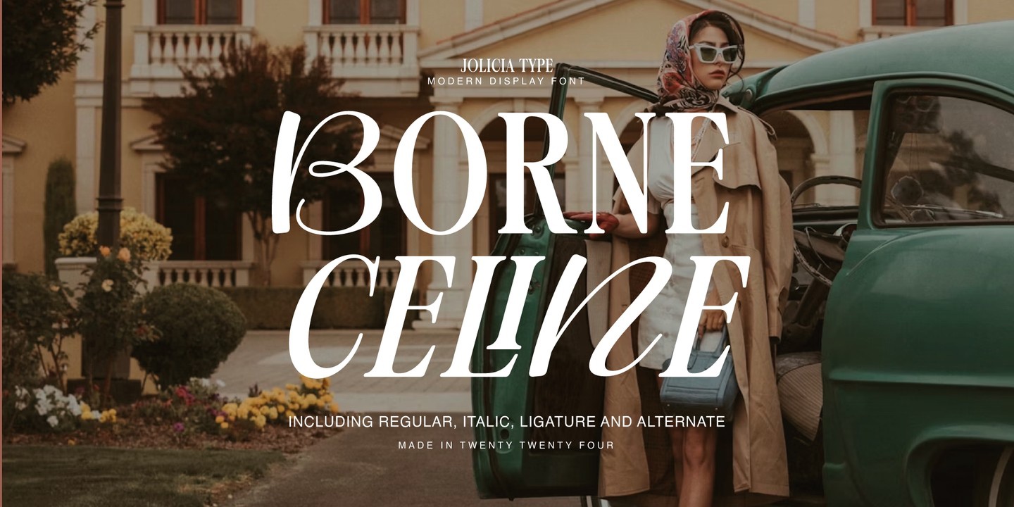 Шрифт Borne Celine