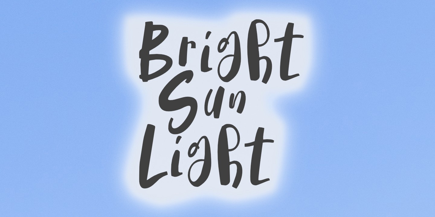 Шрифт Bright Sun Light