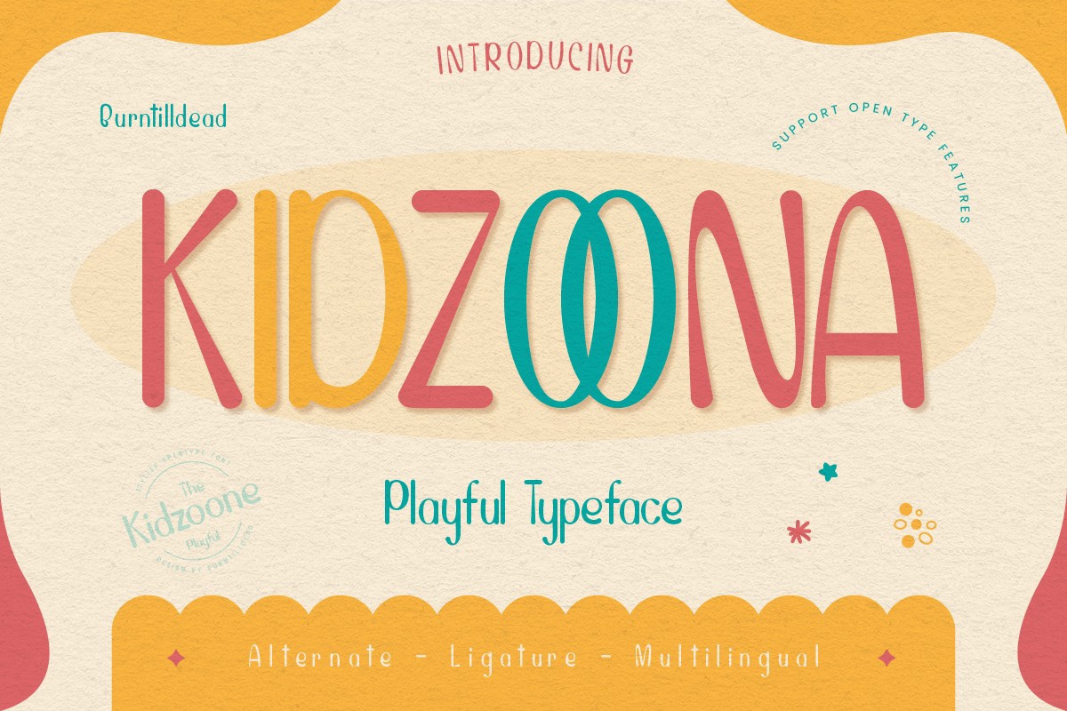 Шрифт Kidzoona