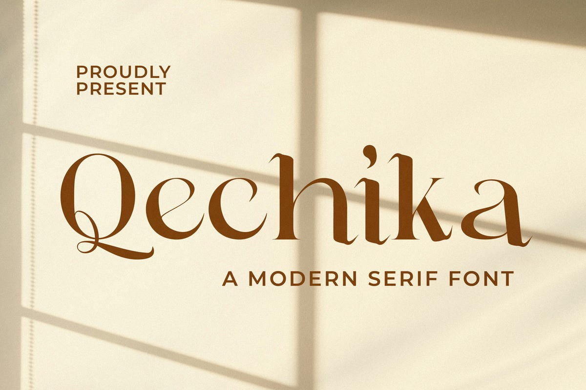 Шрифт Qechika