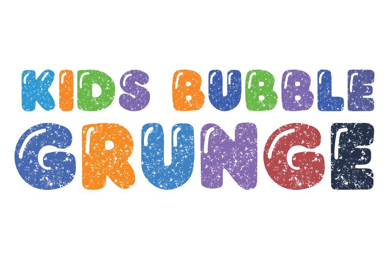 Шрифт Kids Bubble Grunge