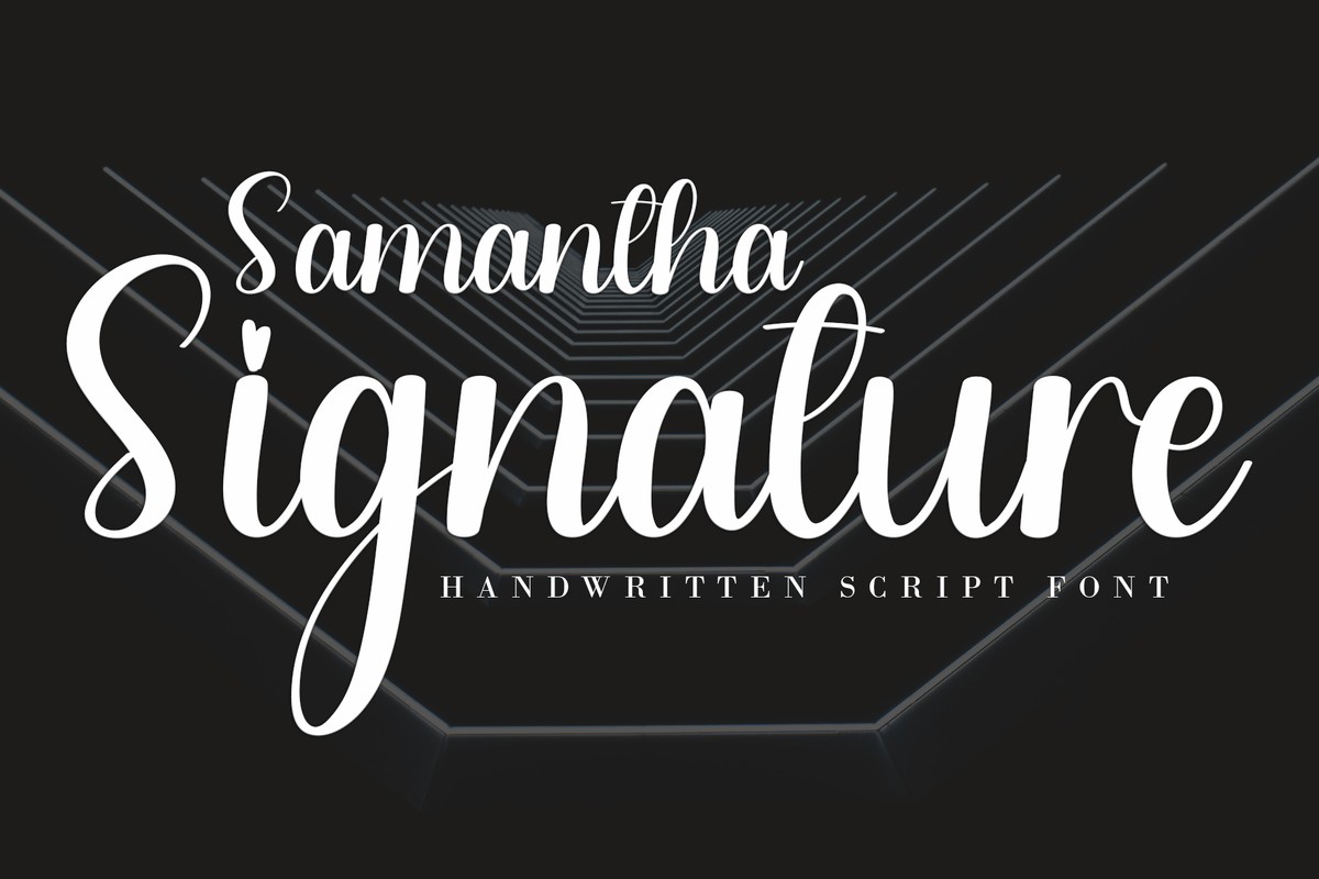 Шрифт Samantha Signature