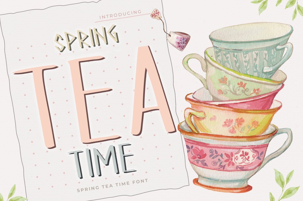 Шрифт Spring Tea Time