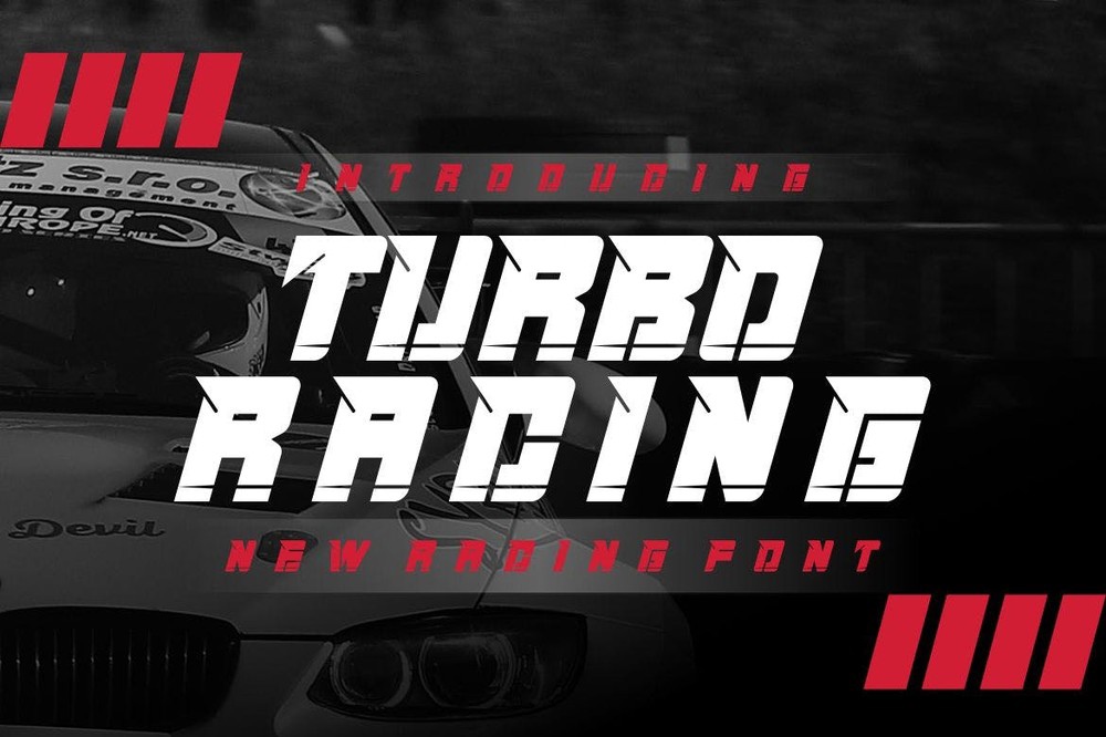 Шрифт Turbo Racing