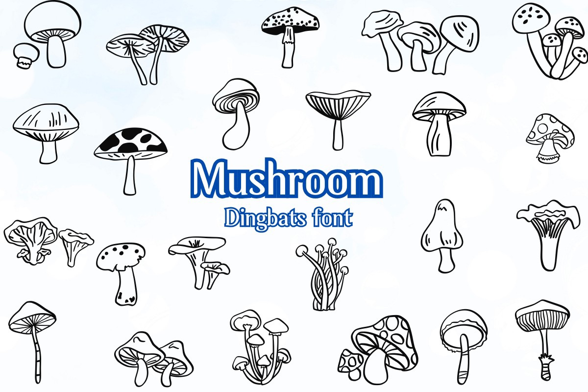 Шрифт Mushroom