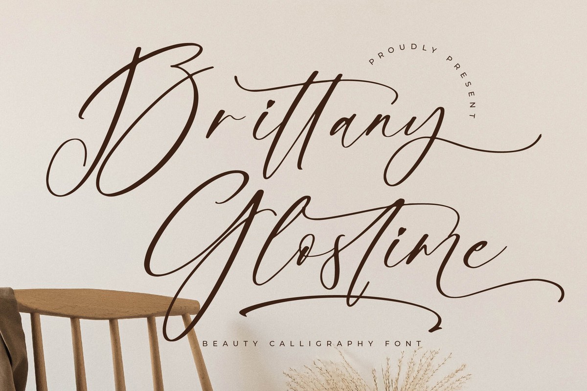 Шрифт Brittany Glostime