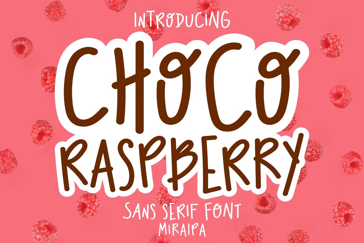 Шрифт Choco Raspberry