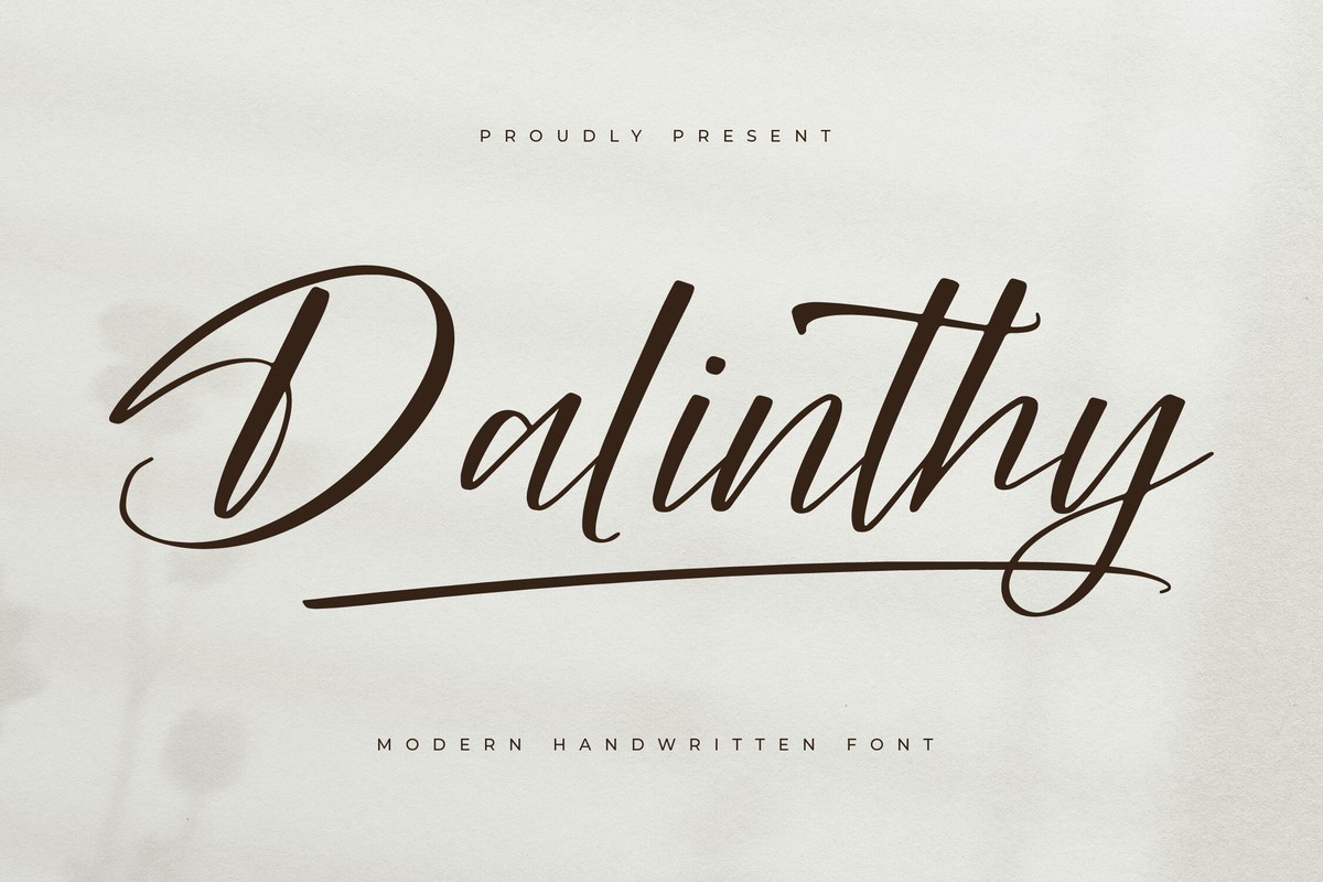 Шрифт Dalinthy