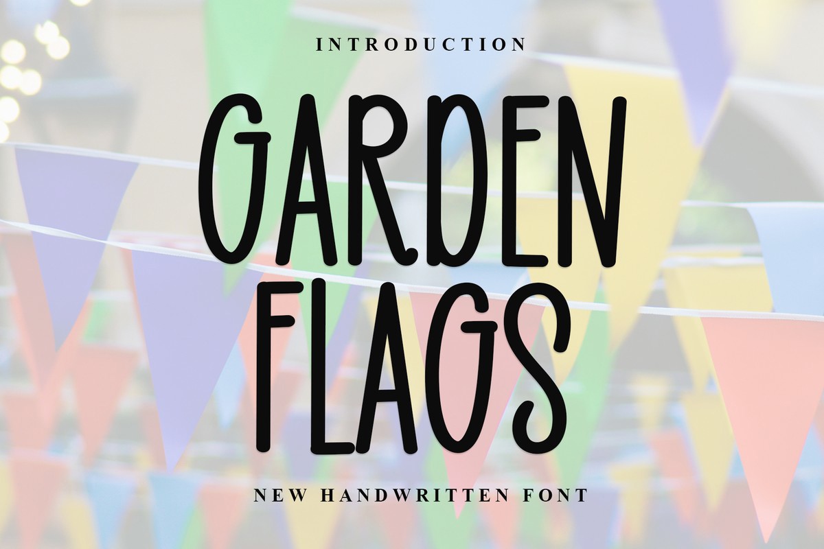 Шрифт Garden Flags