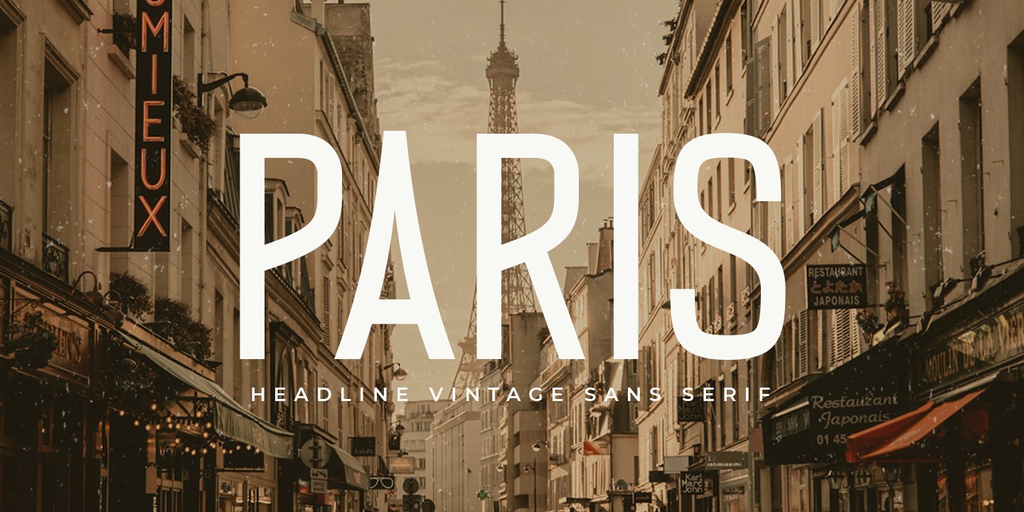 Шрифт Paris