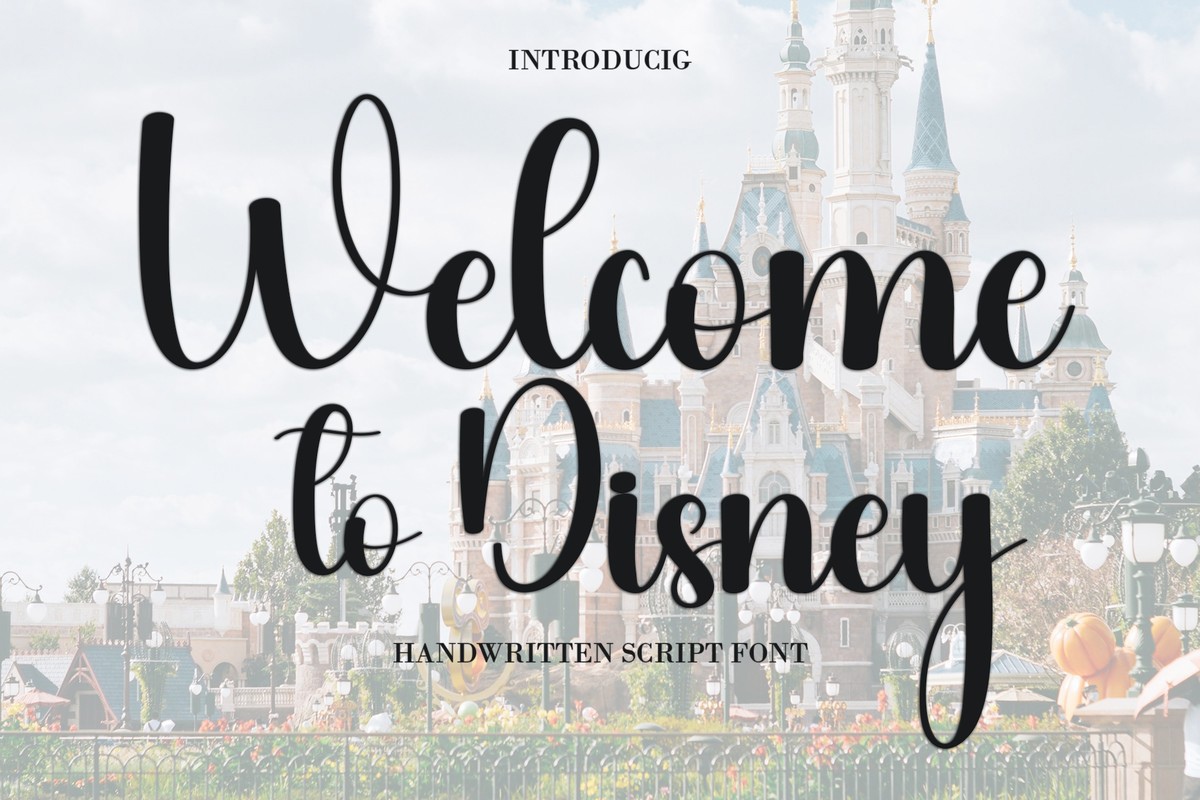 Шрифт Welcome to Disney