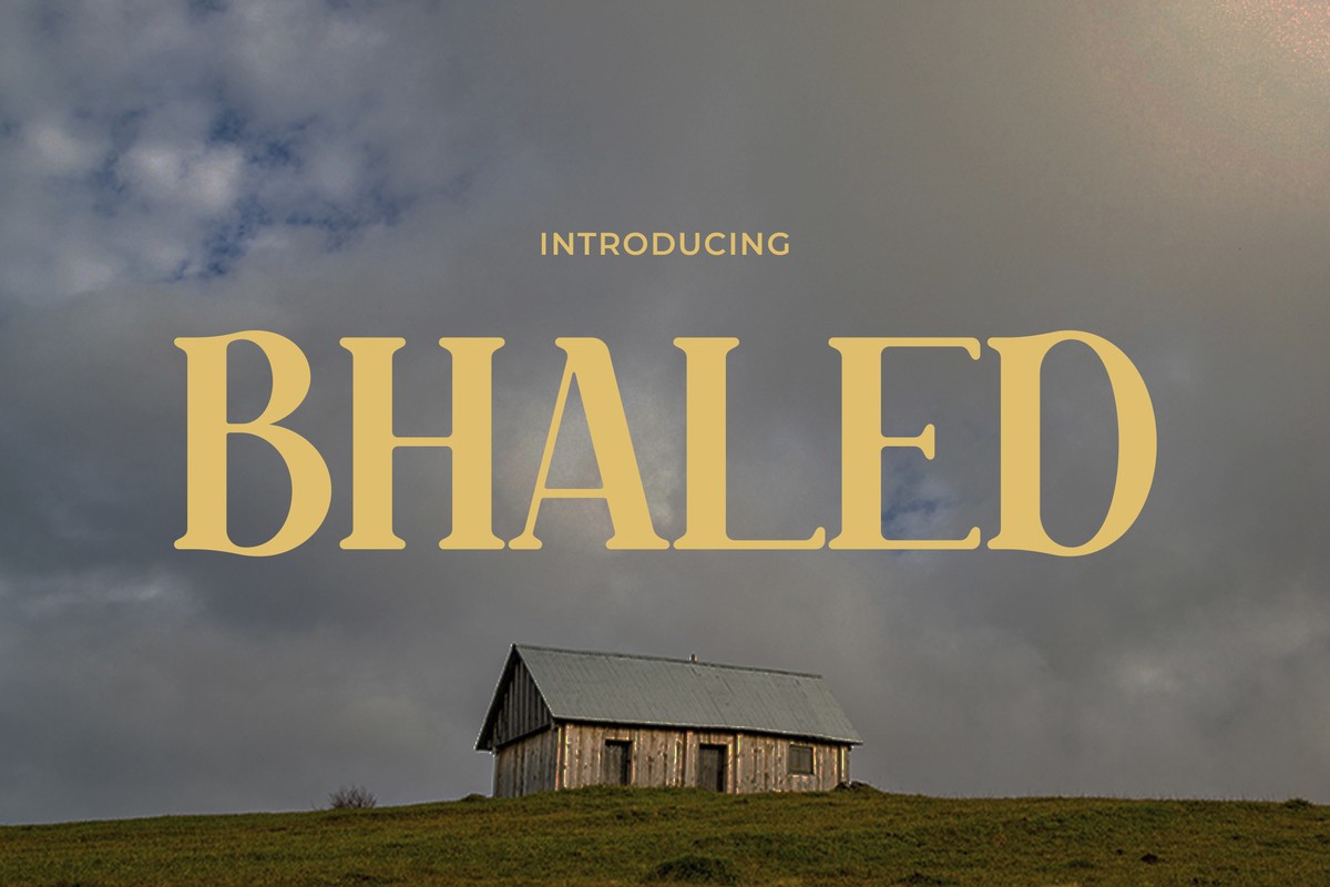 Шрифт Bhaled