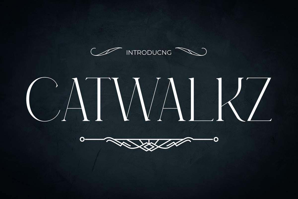 Шрифт Catwalkz