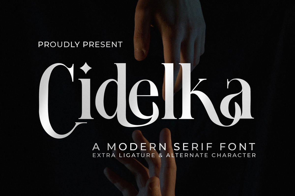 Шрифт Cidelka