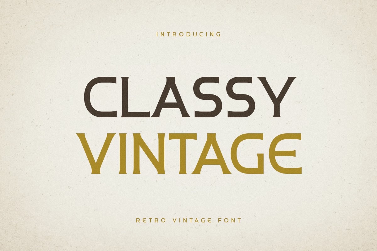 Шрифт Classy Vintage