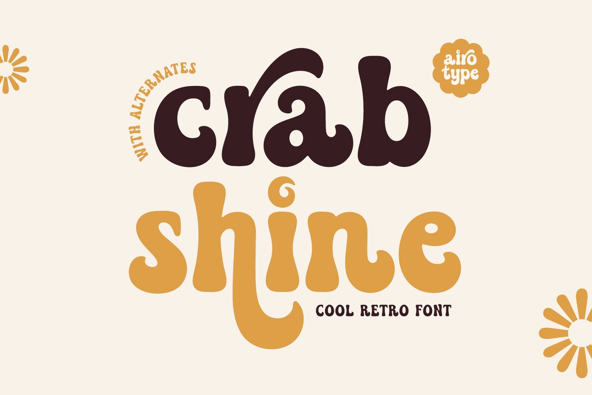 Шрифт Crab Shine