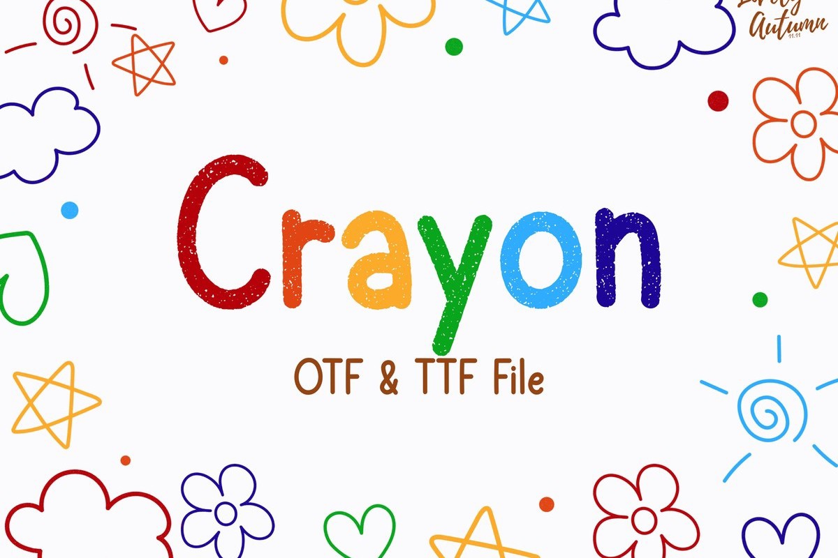 Шрифт Crayon