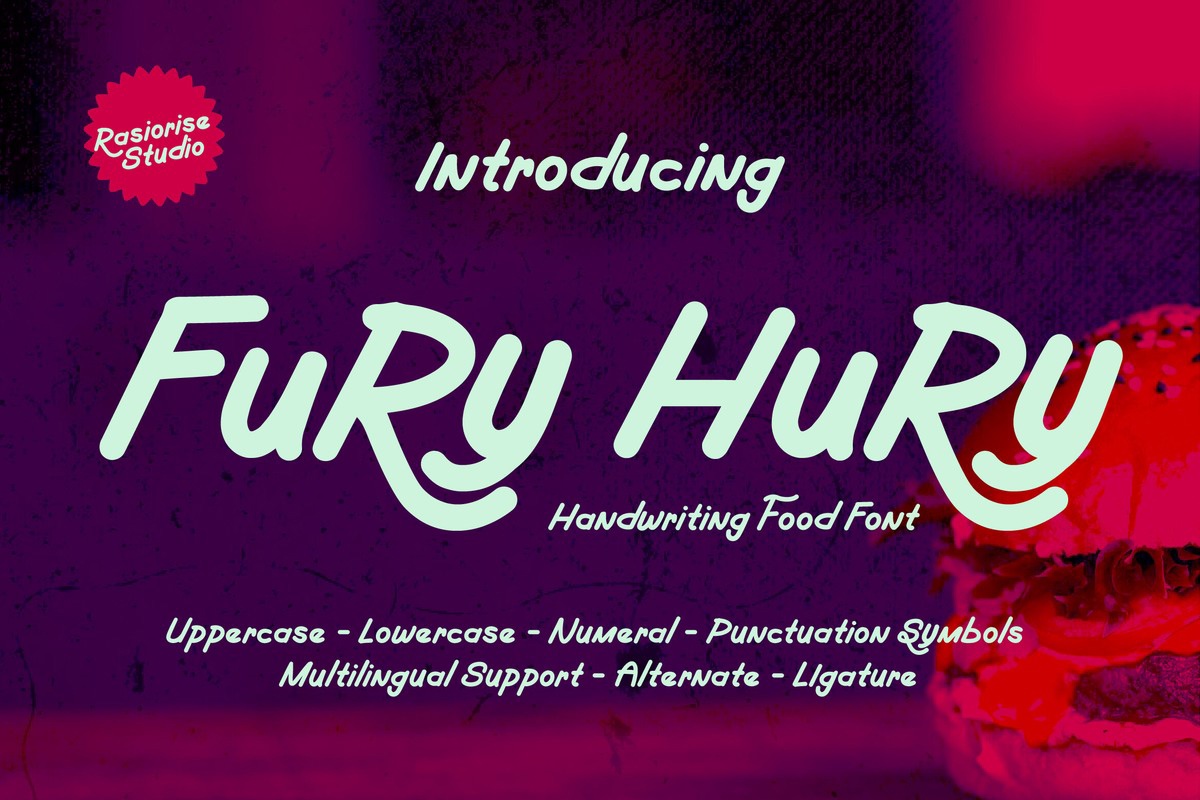 Шрифт Fury Hury