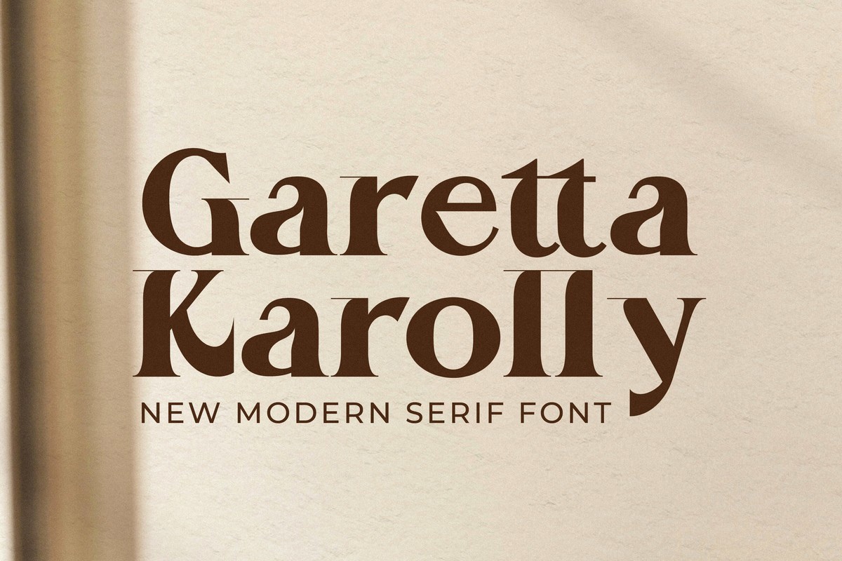 Шрифт Garetta Karolly