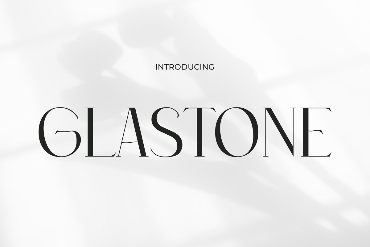 Шрифт Glastone