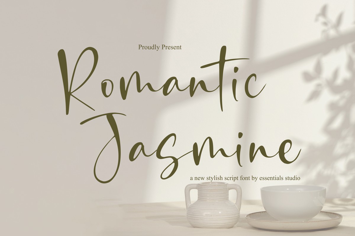 Шрифт Romantic Jasmine