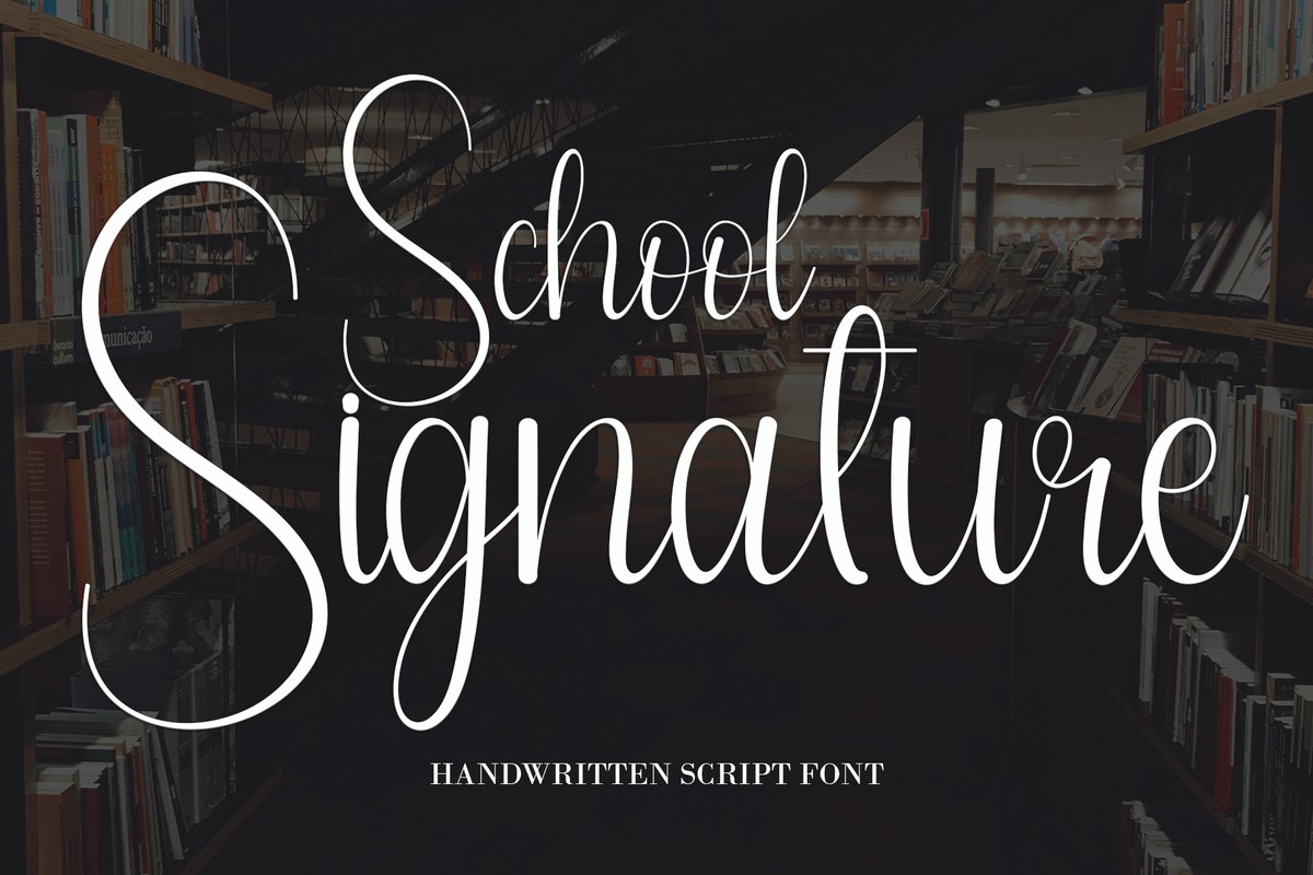 Шрифт School Signature