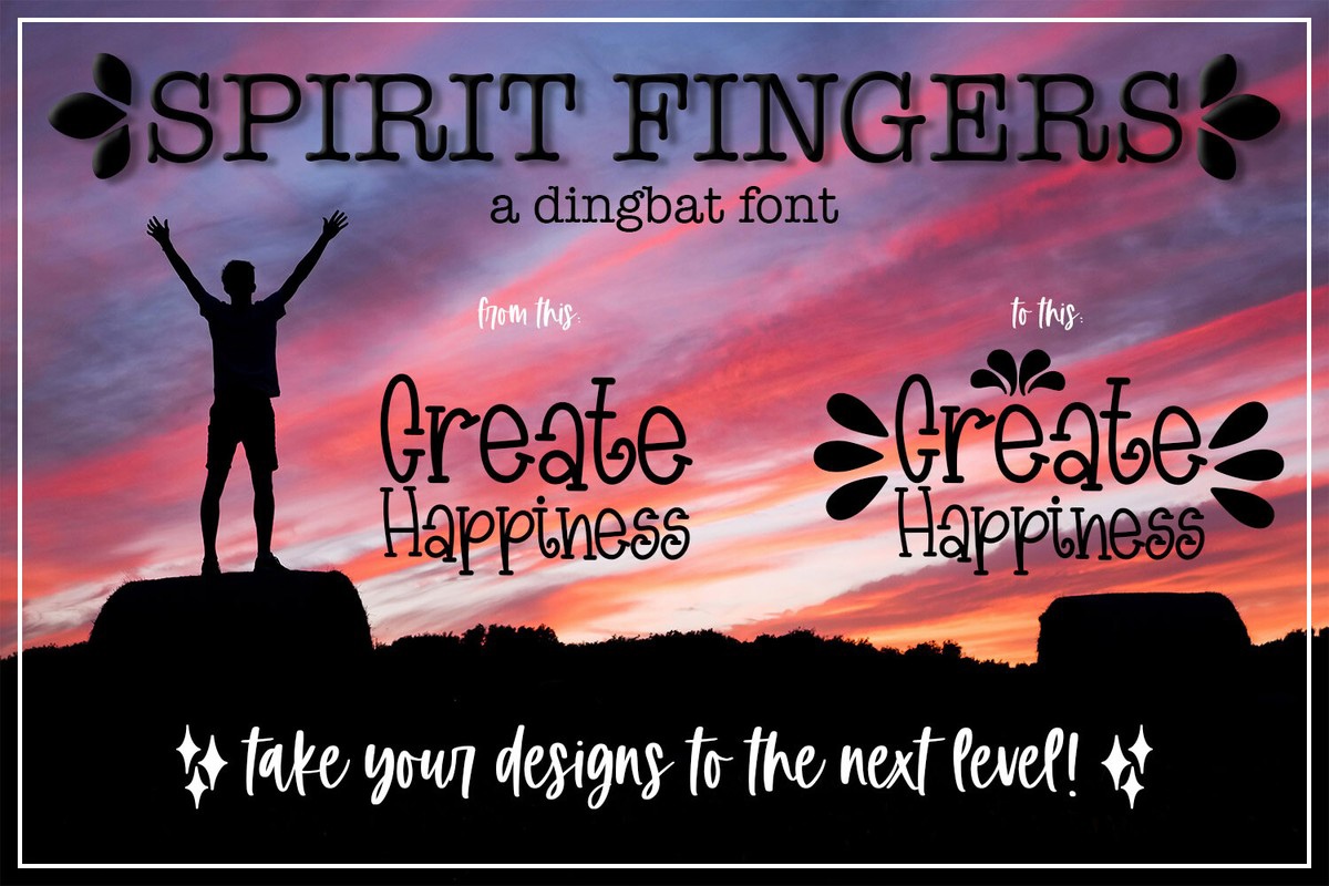 Шрифт Spirit Fingers