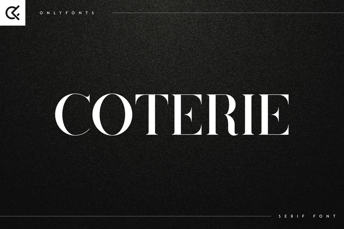 Шрифт Coterie