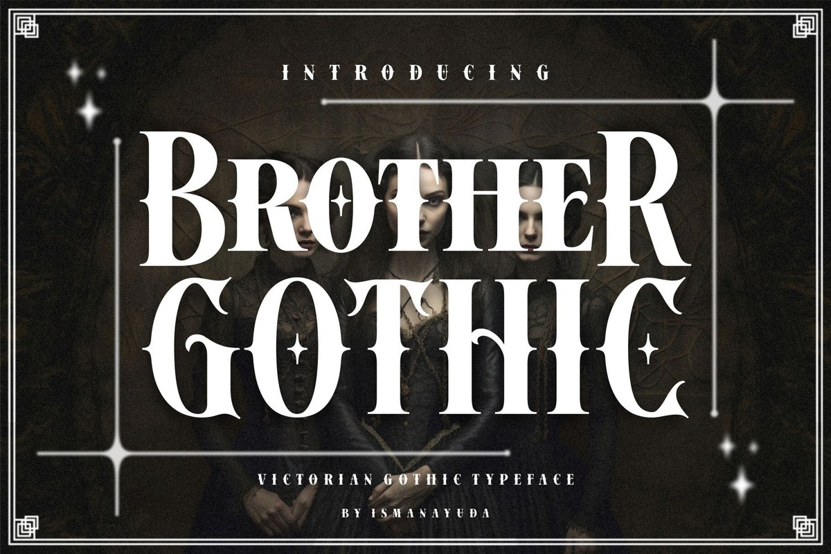 Шрифт Brother Gothic