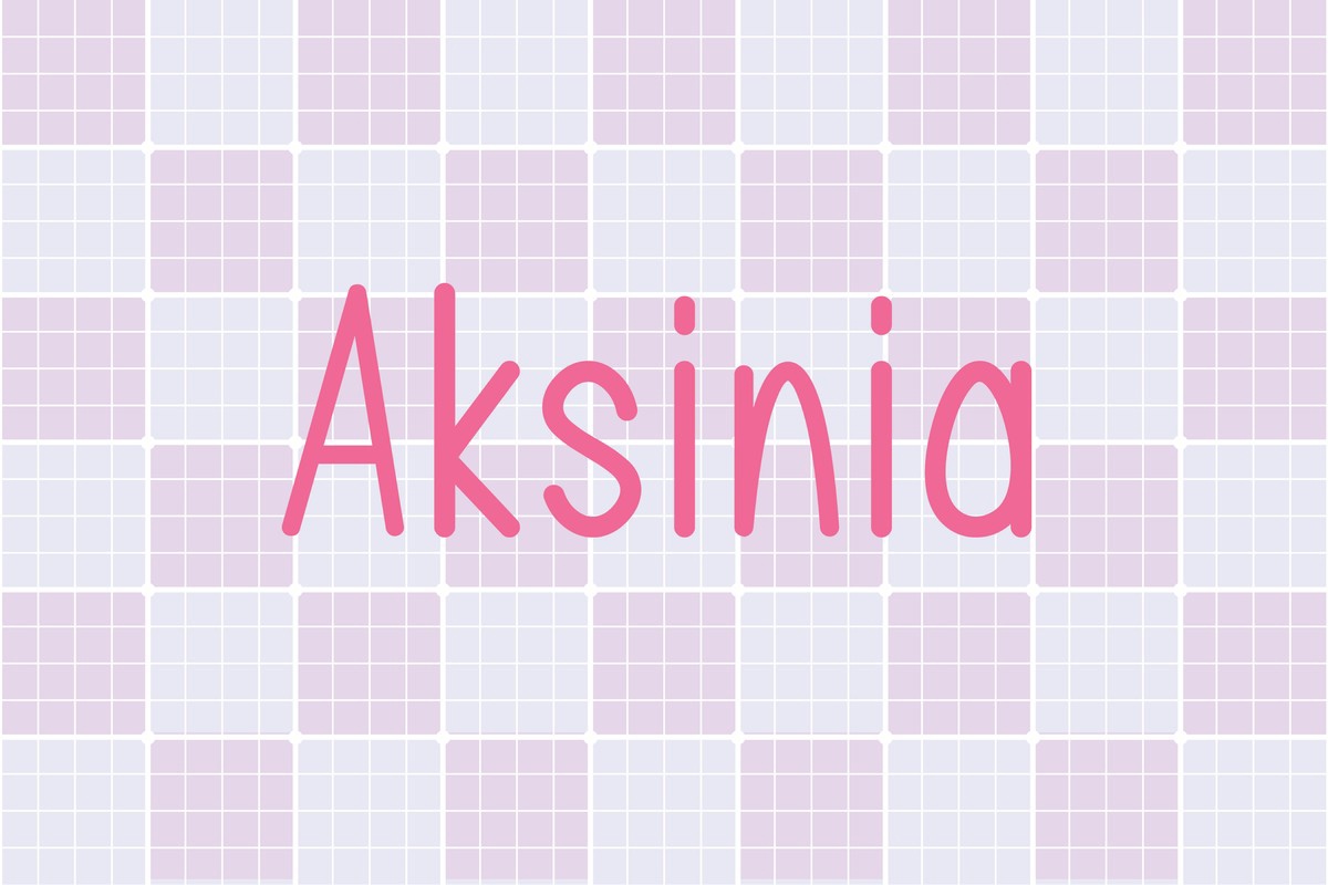 Шрифт Aksinia