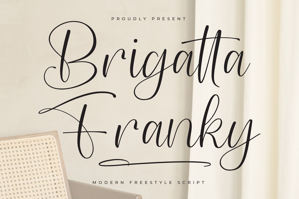 Шрифт Brigatta Franky