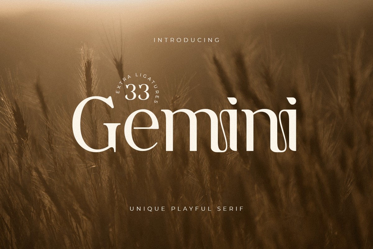 Шрифт Gemini