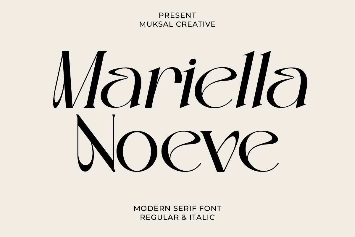 Шрифт Mariella Noeve