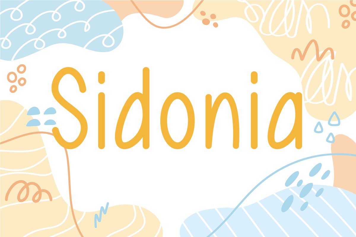 Шрифт Sidonia