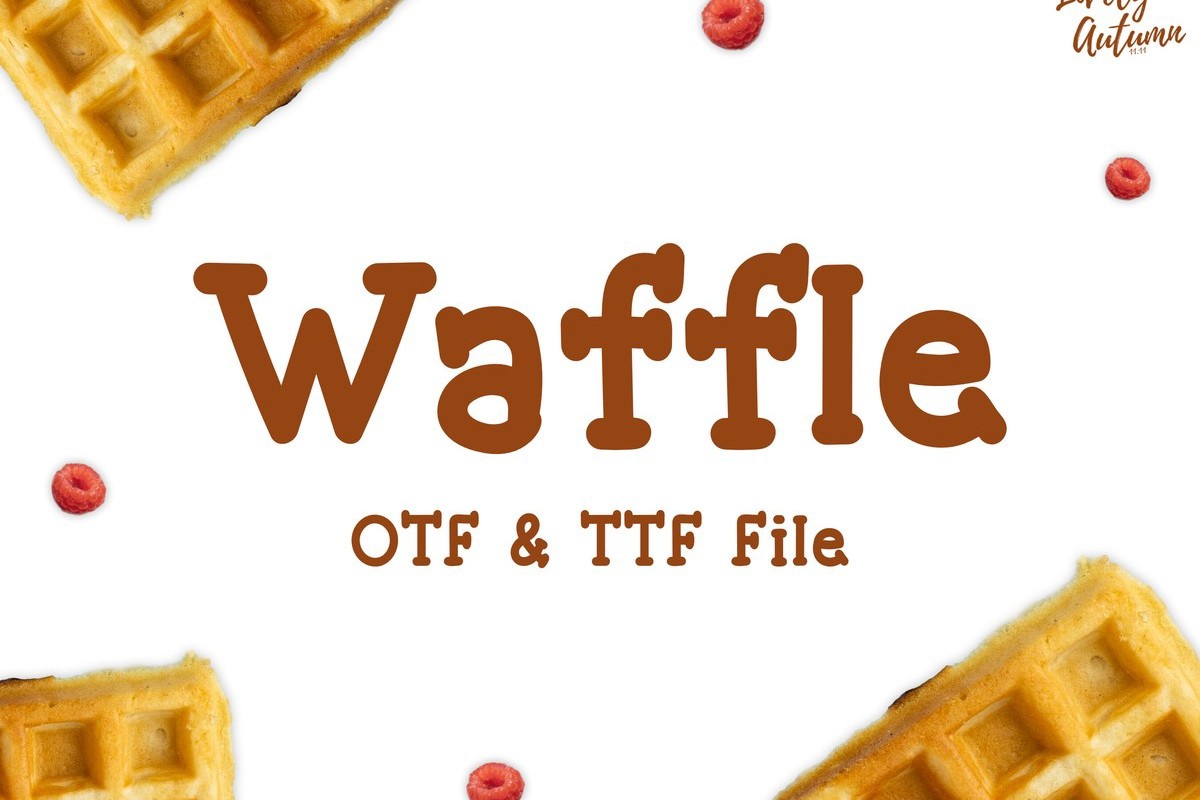 Шрифт Waffle