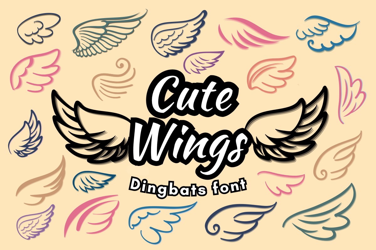 Шрифт Cute Wings