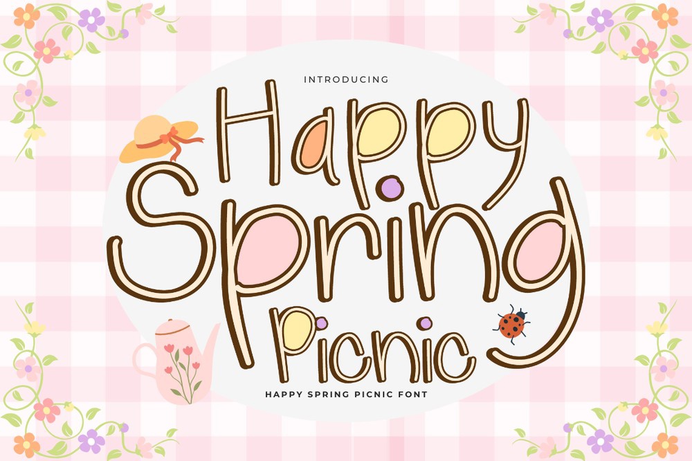 Шрифт Happy Spring Picnic