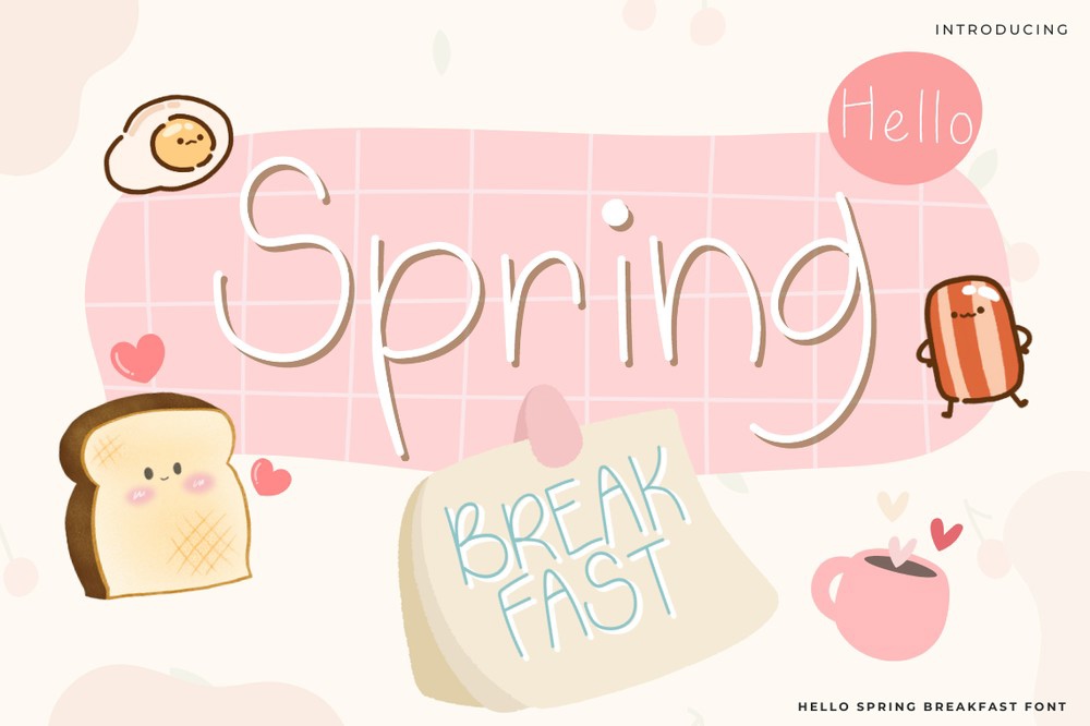 Шрифт Hello Spring Breakfast