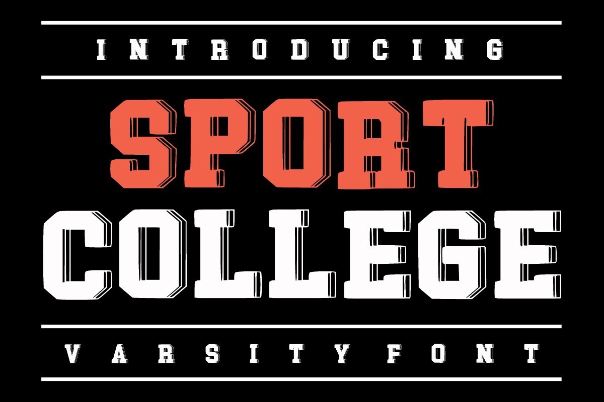 Шрифт Sport College