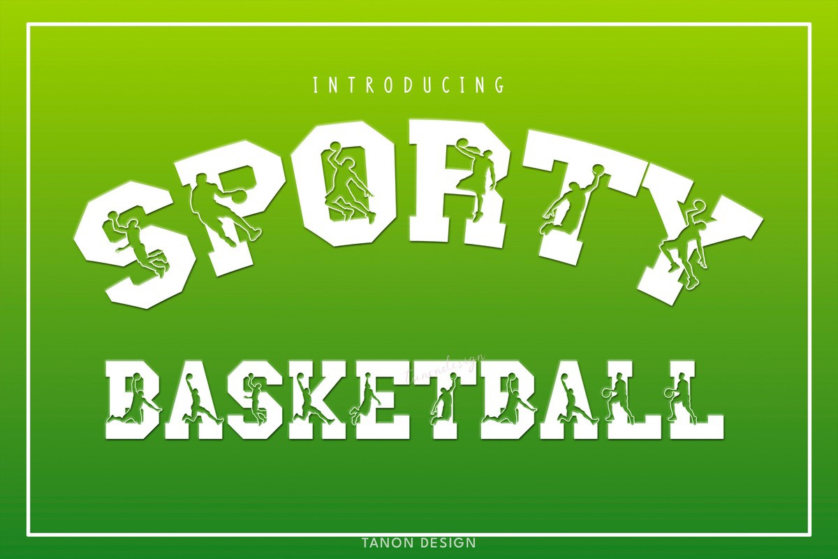 Шрифт Sporty Basketball