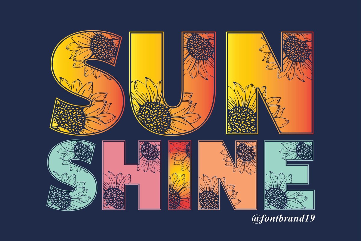 Шрифт Sunshine Monogram