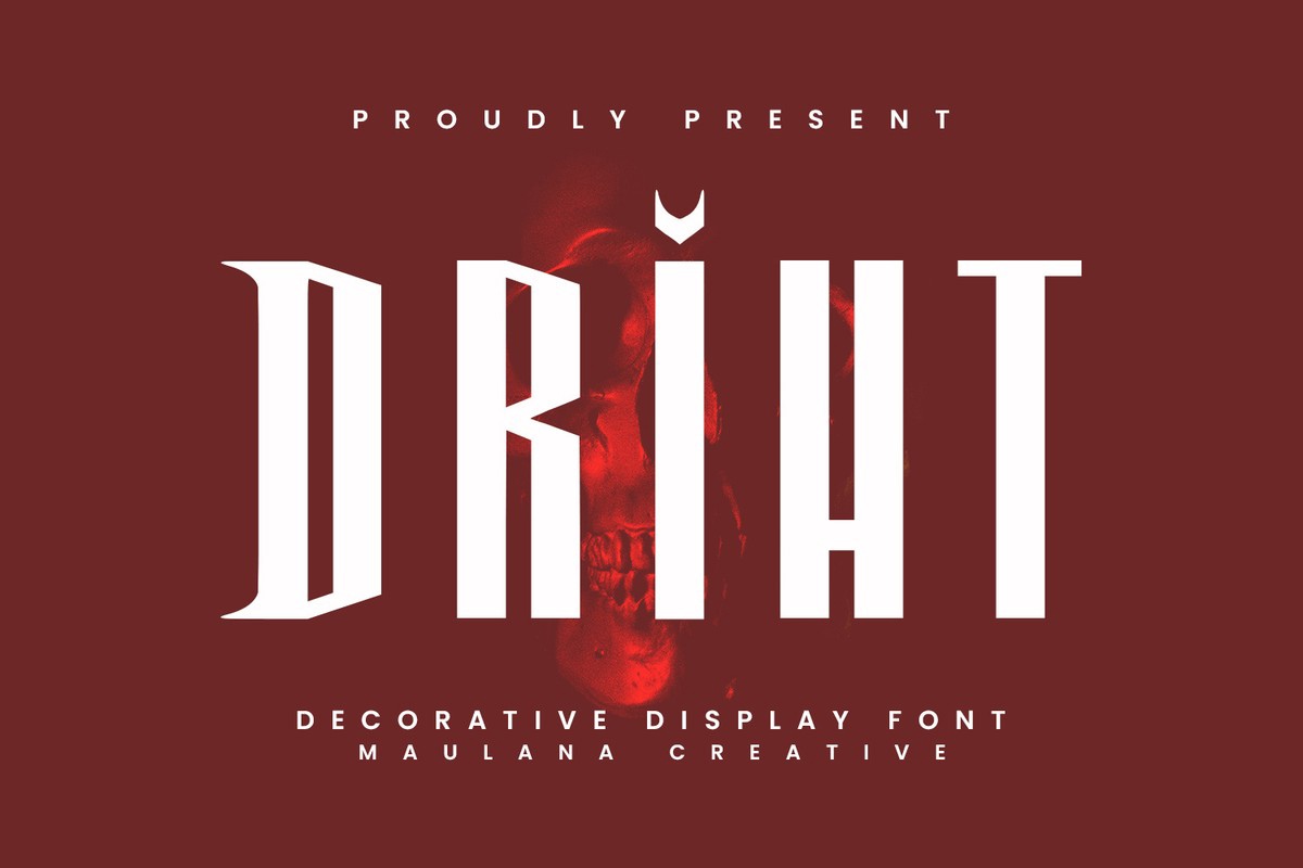 Шрифт Driht