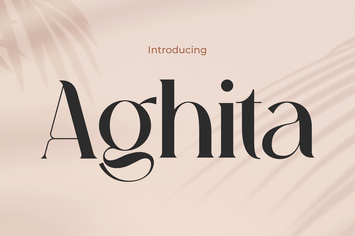 Шрифт Aghita