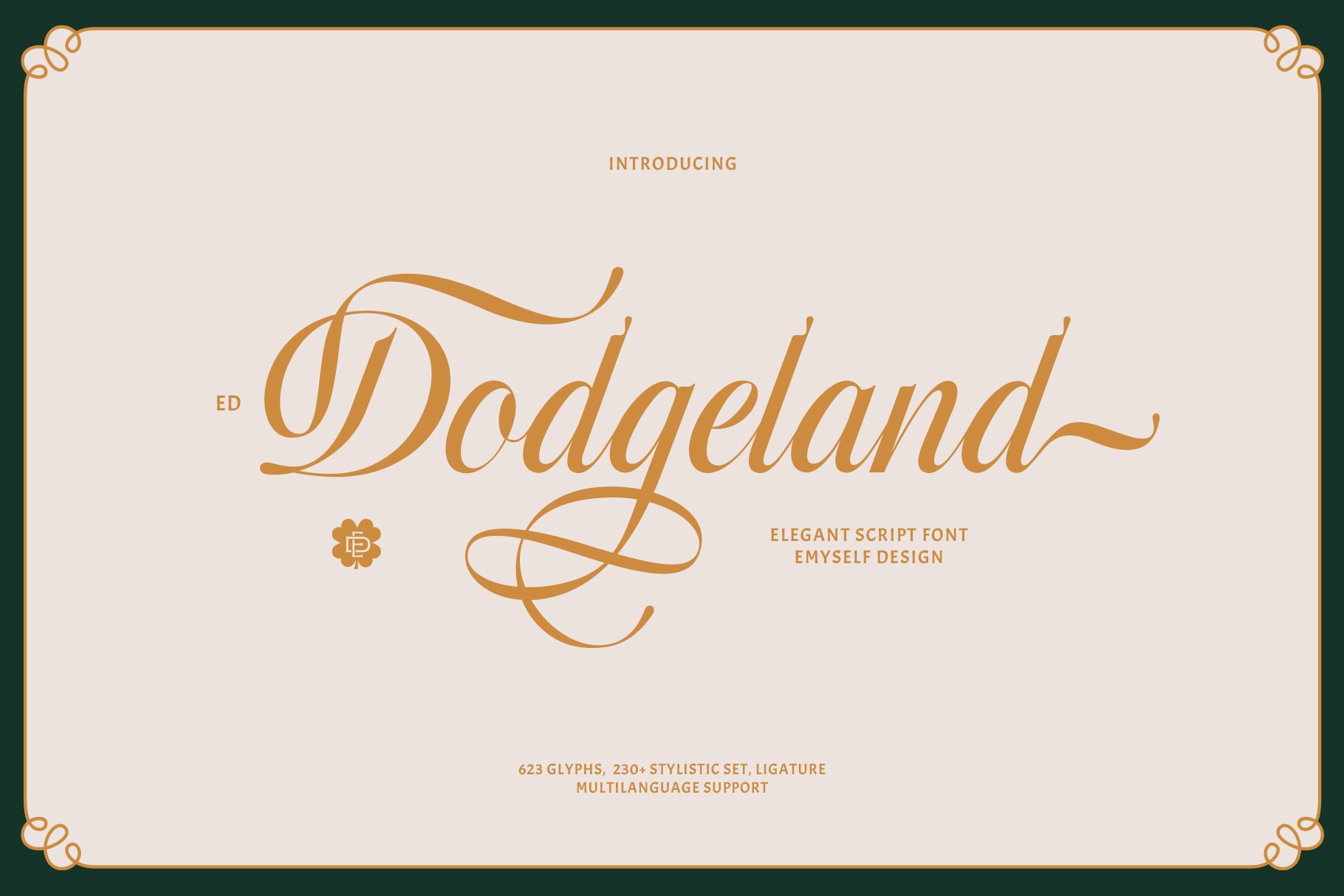 Шрифт ED Dodgeland