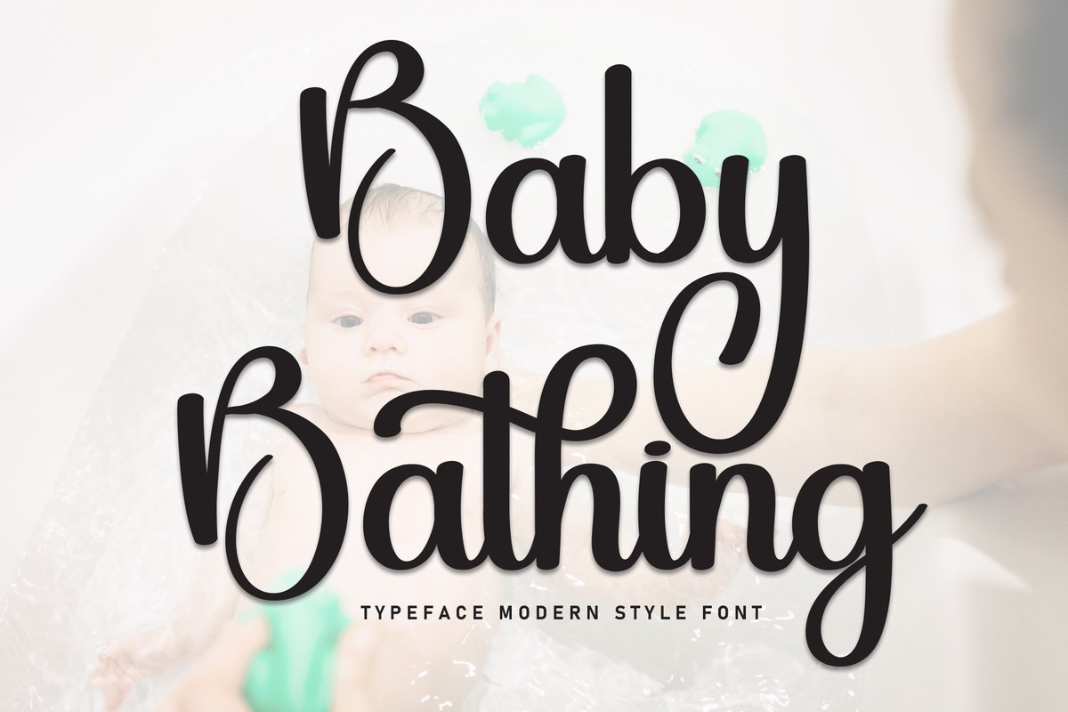 Шрифт Baby Bathing